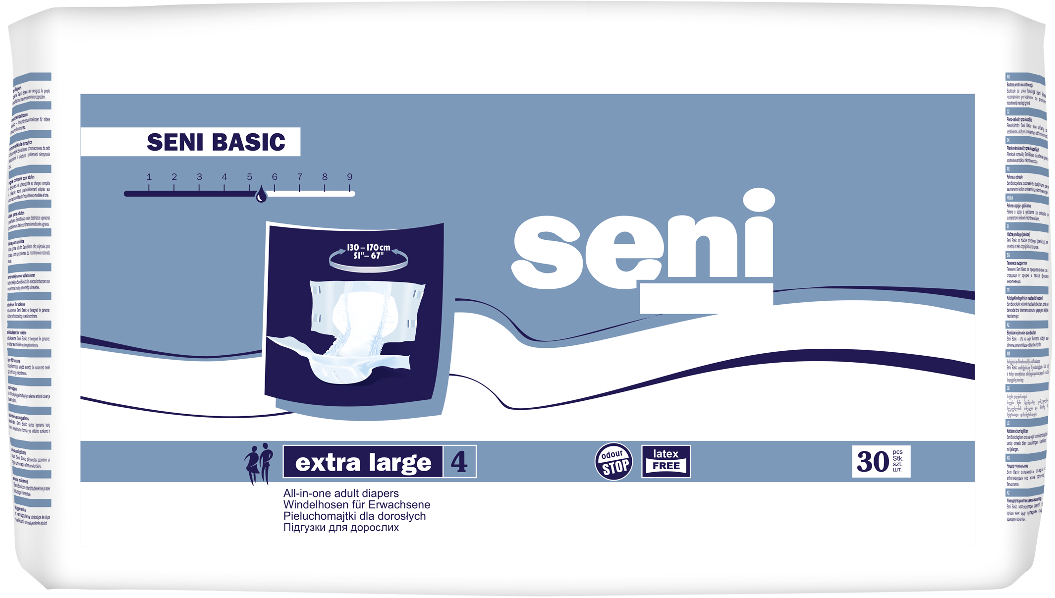 Підгузки для дорослих SENI BASIC extra large. (30 шт.)